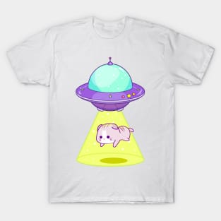 Cat Abduction - Alien Spaceship T-Shirt